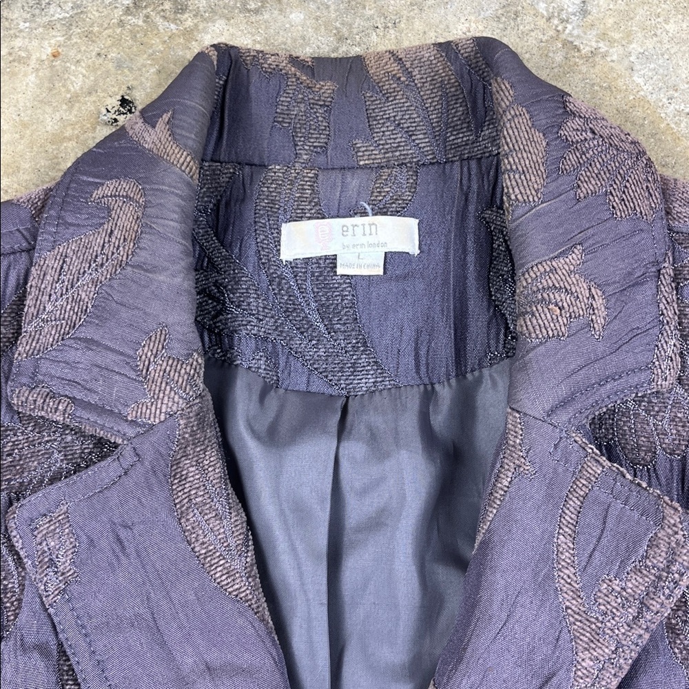 Erin by Erin London Women's Purple Floral Jacket
Size: Large - Picture 2 of 12